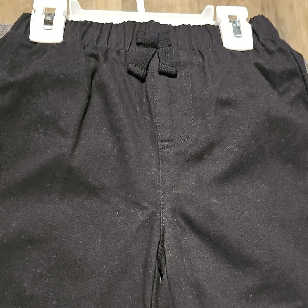 NWT Little Lad 3 Piece Gray Vest Burgundy Long Sleeve Black Pants 2t Boy Toddler